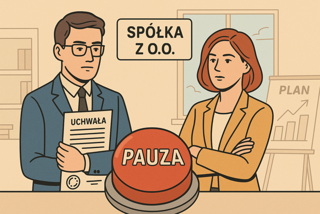 Czasowe zawieszenie działalności spółki
