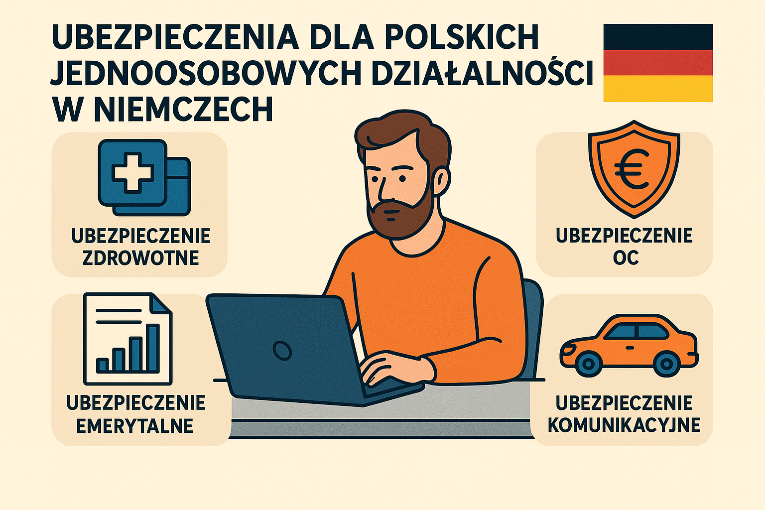 Miniaturka Ubezpieczenia dla JDG w Niemczech