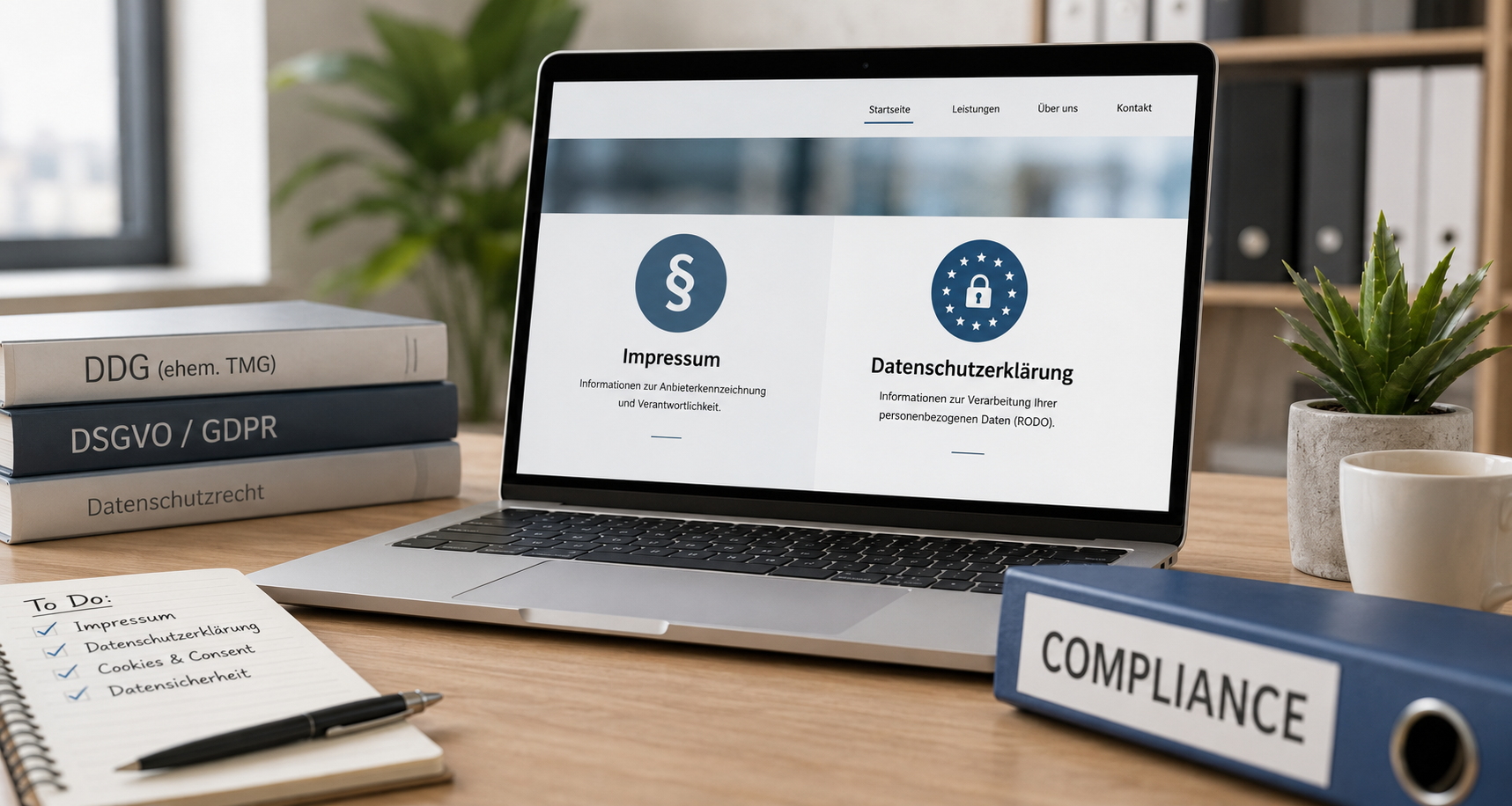 Miniaturka Strona internetowa firmy - wymogi prawne (Impressum, RODO)
